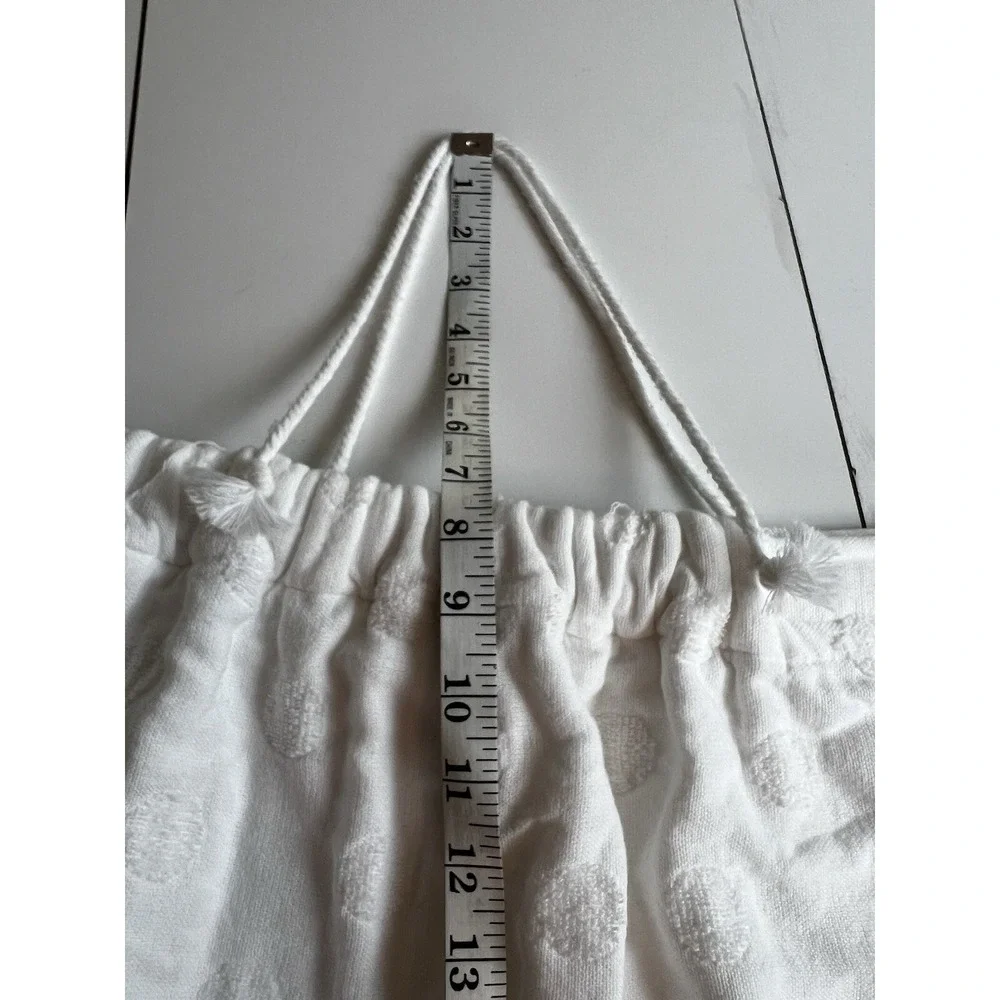 caro home women's white hook & loop  100% cotton terry wrap with straps